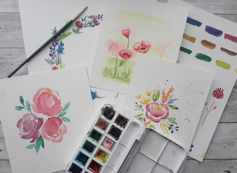 Intermediate Watercolor Florals in Montrose